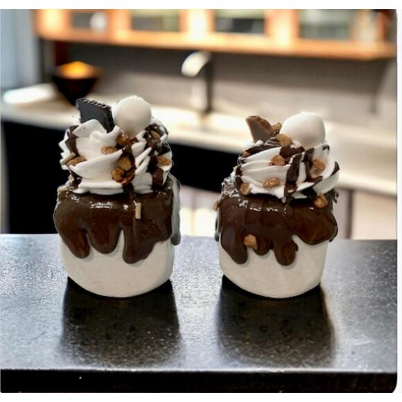 🆕 Faux Marshmallow Buddy/ S’mores,Tiered Tray Decor, Fake Bake - Picture 6 of 10